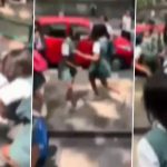 Bengaluru School Girls Fight: Viral Video Shows School Students Pulling Hair, Abusing Each Other During Street Brawl